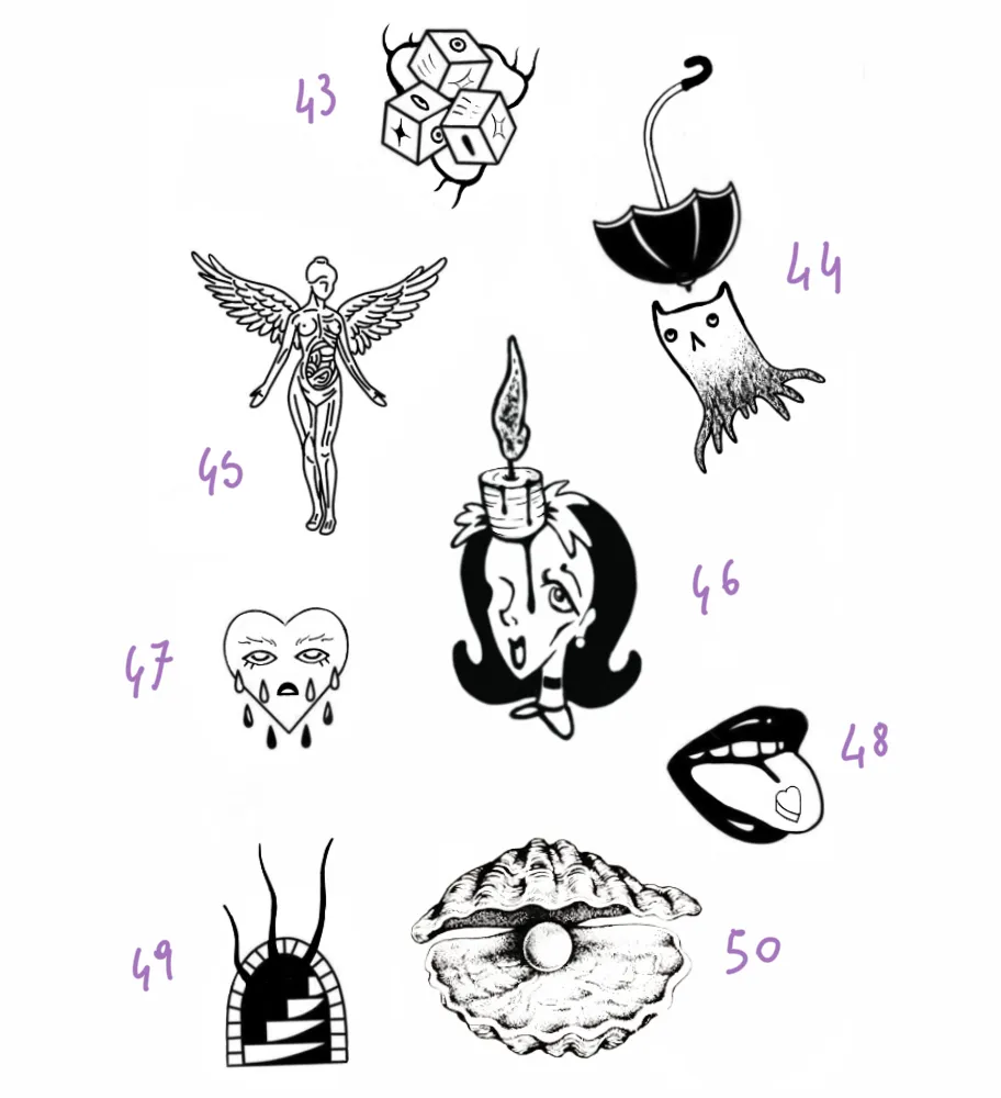 tatuaggi disponibili, a tema marino 