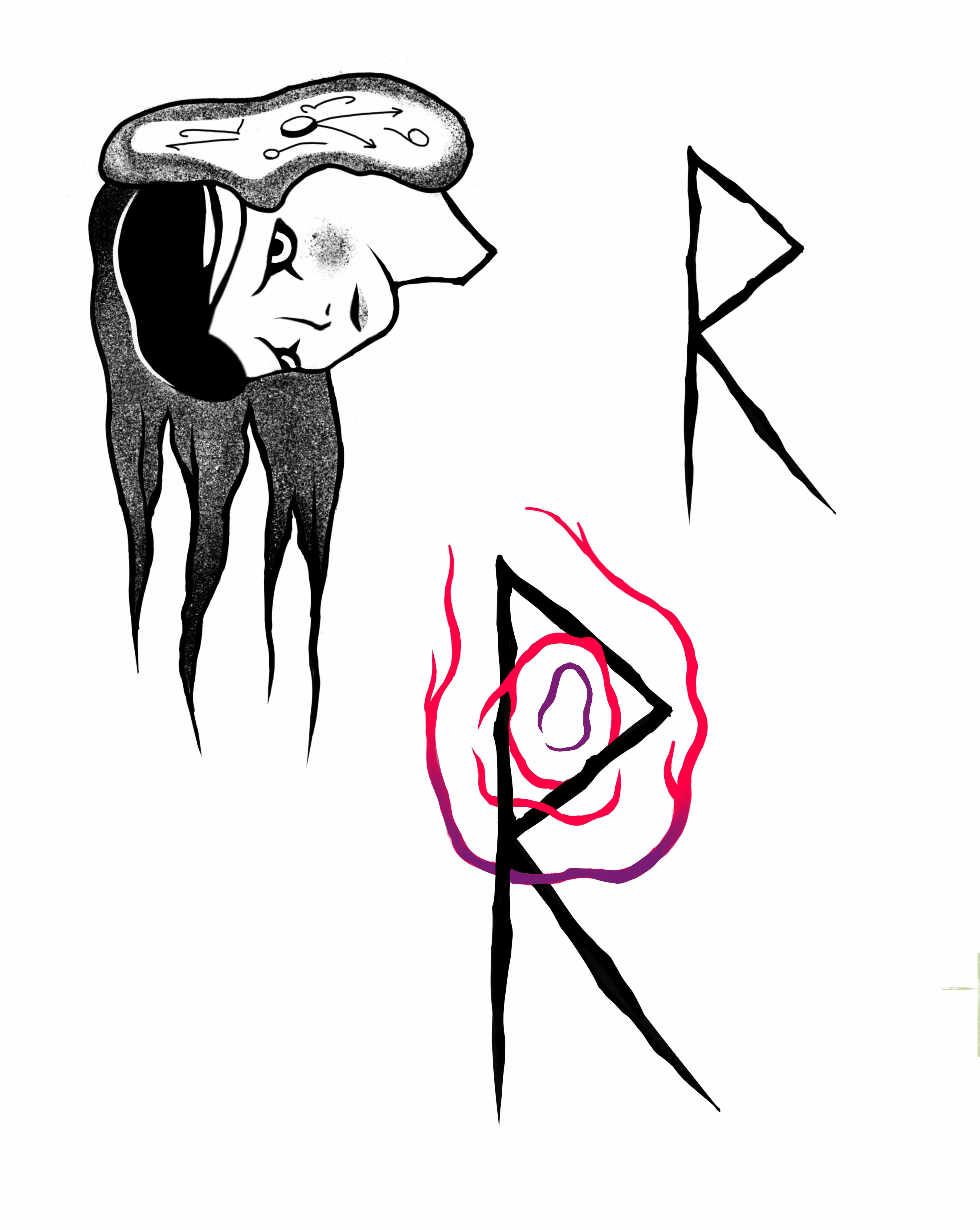 tatuaggi disponibili, ispirati alla runa R 